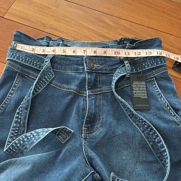NWT KUT from the cloth Reese High Rise Ankle Straight Paperbag Waist Jean Size 4 - Picture 10 of 12
